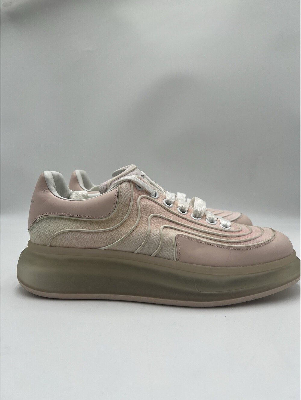 Alexander McQueen Wmns Oversized Sneaker 'Waves - Rose' Size 41